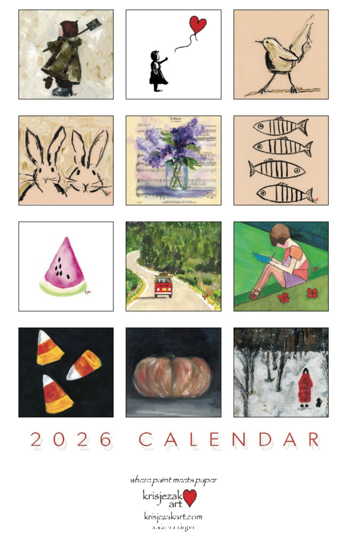 2026 Kris Jezak Calendar with donation to Connect With Success